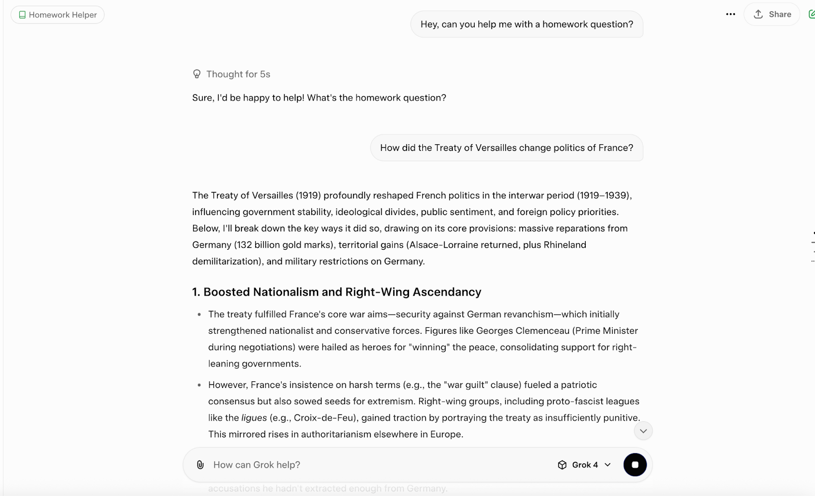 Grok Homework Helper persona